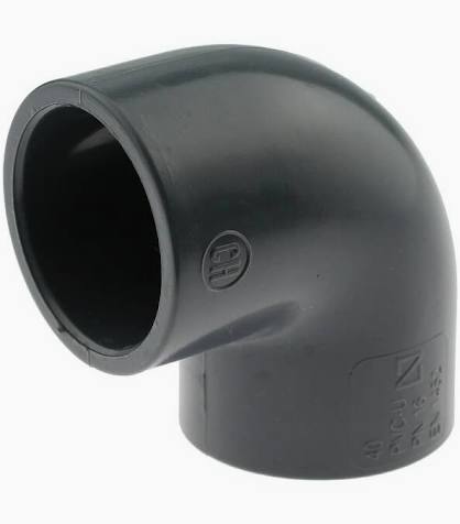 Coude PVC 1/4