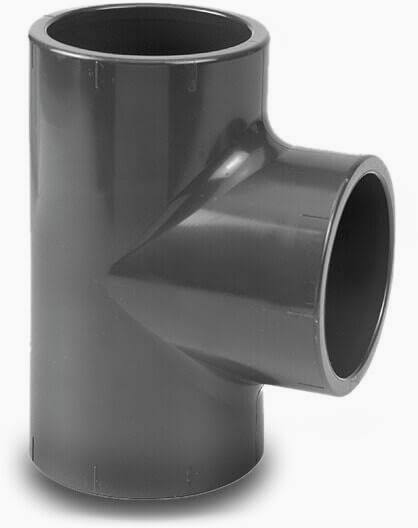 Té droit PVC