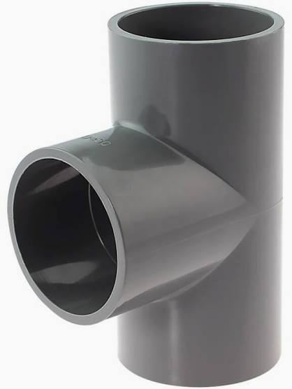 Té droit PVC